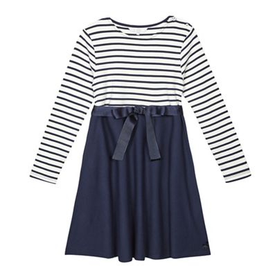 J by Jasper Conran Girls' blue striped dress